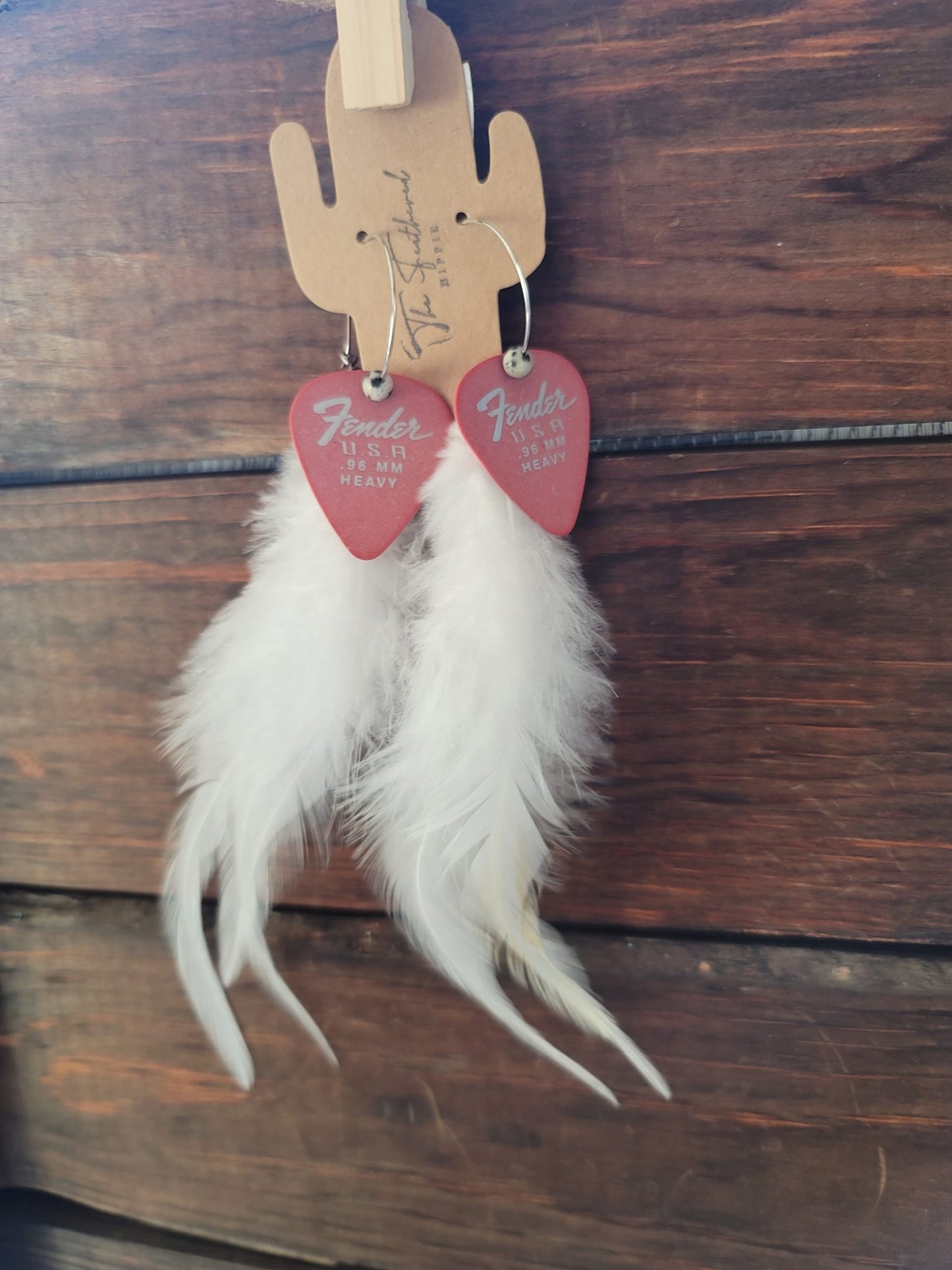 Cupids Feather Earrings